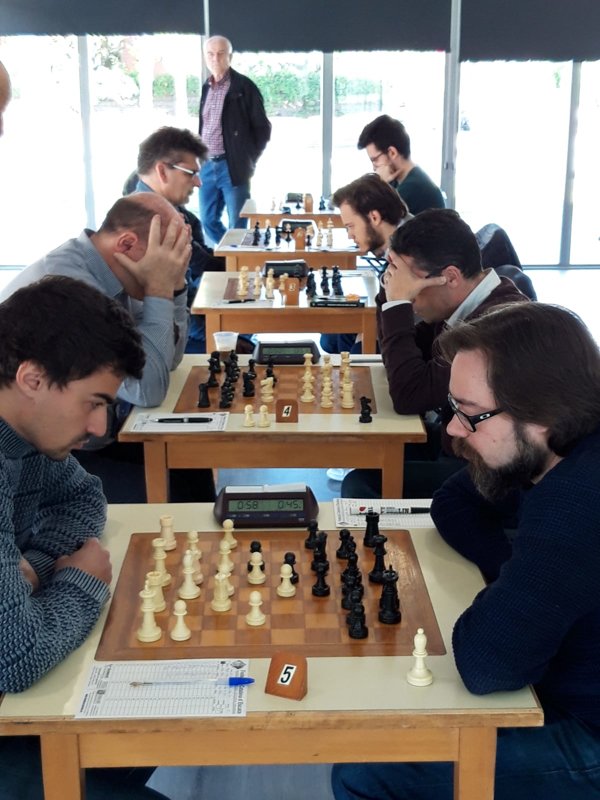 Jugadors del primer equip del Club d'Escacs Sant Cugat